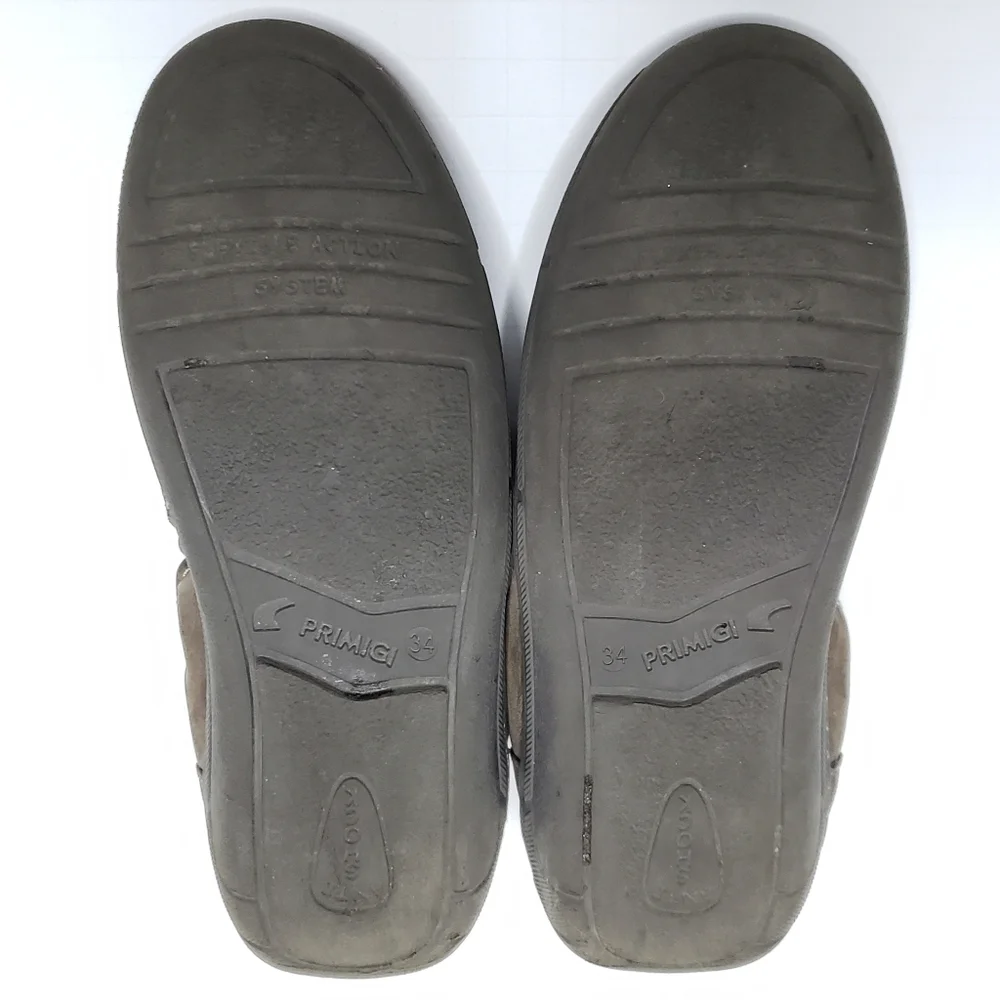 Primigi Brown Leather Penny Loafer Driving Moccasin Casual Dress Shoe 2.5